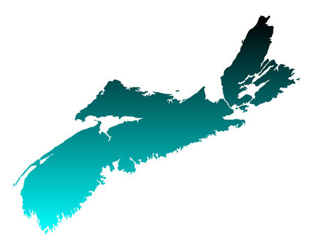 Map of Nova Scotiaのイラスト素材