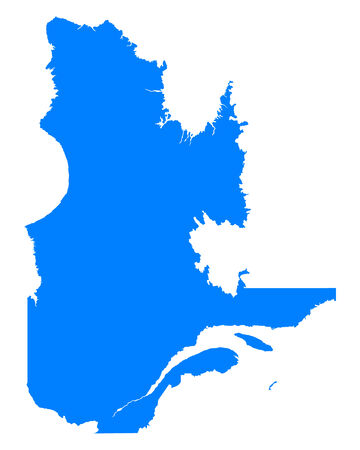 Map of Quebecのイラスト素材