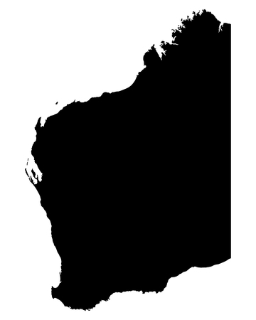 Map of Western Australiaのイラスト素材
