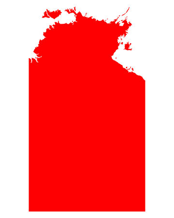 Map of Northern Territoryのイラスト素材