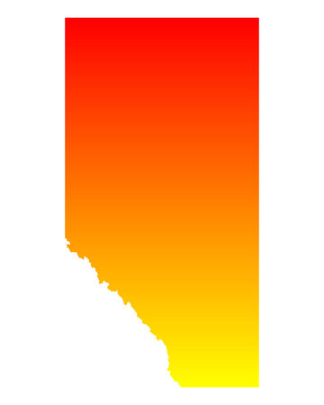 Map of Albertaのイラスト素材