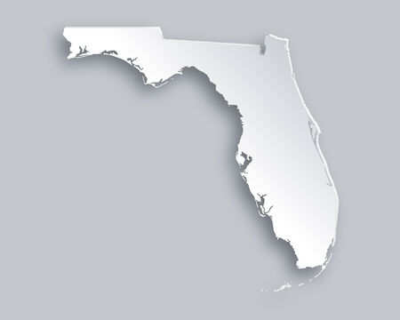 Map of Floridaのイラスト素材