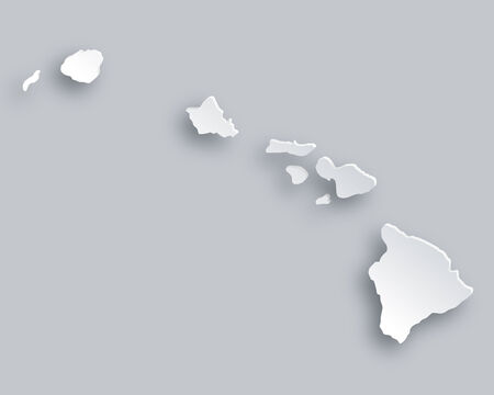Map of Hawaiiのイラスト素材