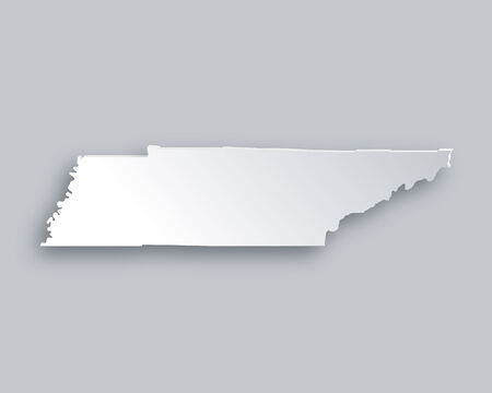 Map of Tennesseeのイラスト素材