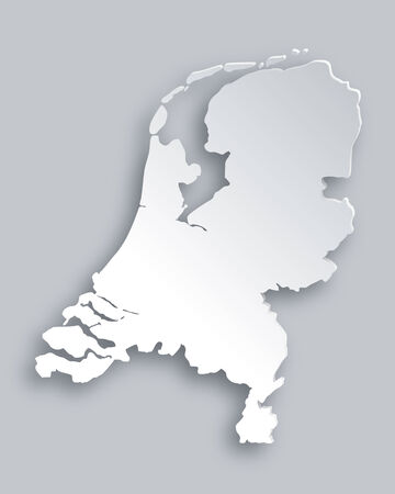 Map of the Netherlandsのイラスト素材