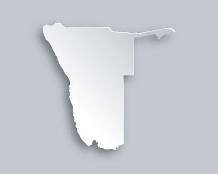 Map of Namibiaのイラスト素材