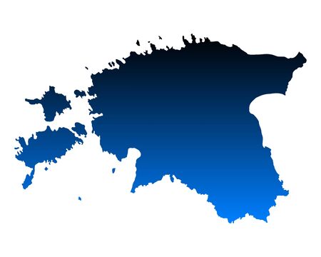Map of Estoniaのイラスト素材