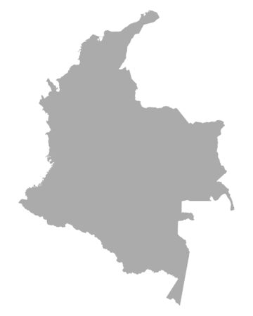 Map of Colombiaのイラスト素材