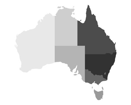 Map of Australiaのイラスト素材