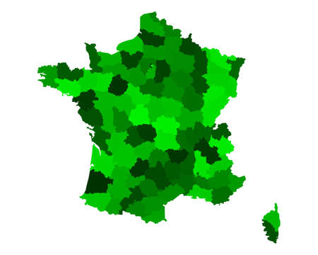 Map of Franceのイラスト素材