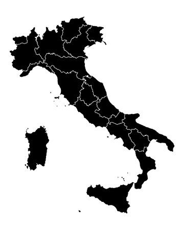 Map of Italyのイラスト素材