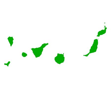 Map of Canary Islandsのイラスト素材