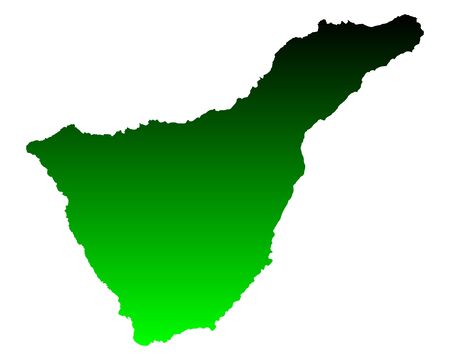 Map of Tenerifeのイラスト素材