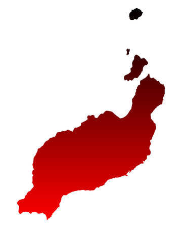 Map of Lanzaroteのイラスト素材