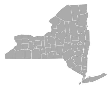 Map of New Yorkのイラスト素材