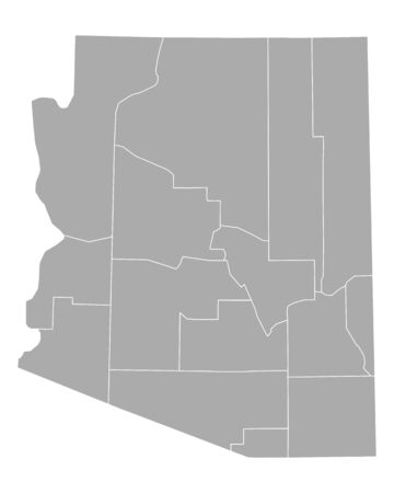 Map of Arizonaのイラスト素材