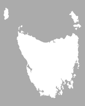 Map of Tasmaniaのイラスト素材