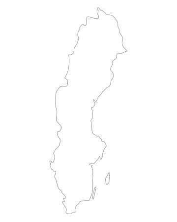 Map of Swedenのイラスト素材