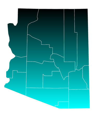 Map of Arizonaのイラスト素材