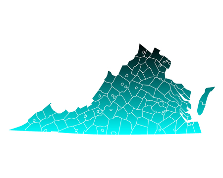 Map of Virginiaのイラスト素材