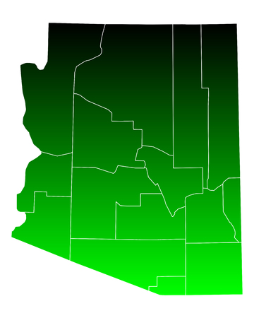 Map of Arizonaのイラスト素材