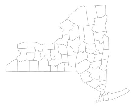 Map of New Yorkのイラスト素材