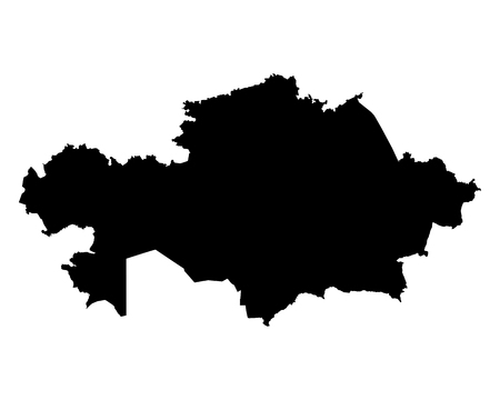 Map of Kazakhstanのイラスト素材