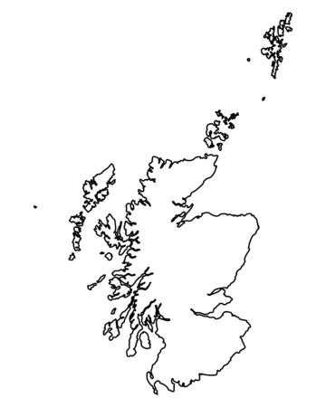 Map of Scotlandのイラスト素材