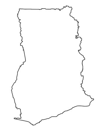 Map of Ghanaのイラスト素材
