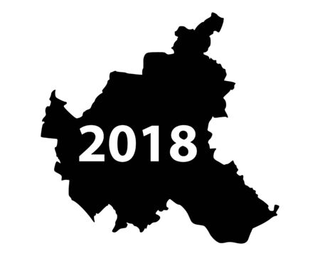 Map of Hamburg 2018のイラスト素材