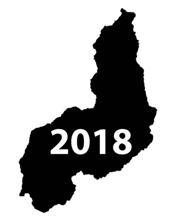 Map of Piaui 2018のイラスト素材