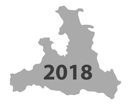 Map of Salzburg 2018のイラスト素材
