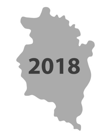 Map of Vorarlberg 2018のイラスト素材