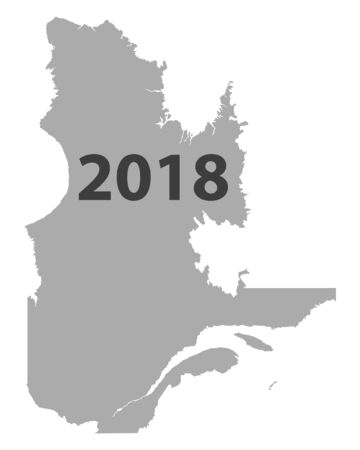 Map of Quebec 2018のイラスト素材