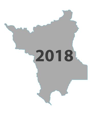 Map of Roraima 2018のイラスト素材