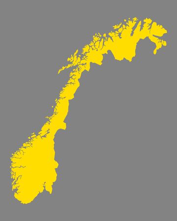 Map of Norway Vector illustration.のイラスト素材