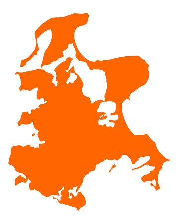 Map of Ruegenのイラスト素材