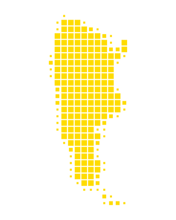 Map of Argentinaのイラスト素材