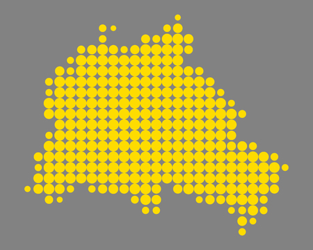 Map of Berlinのイラスト素材