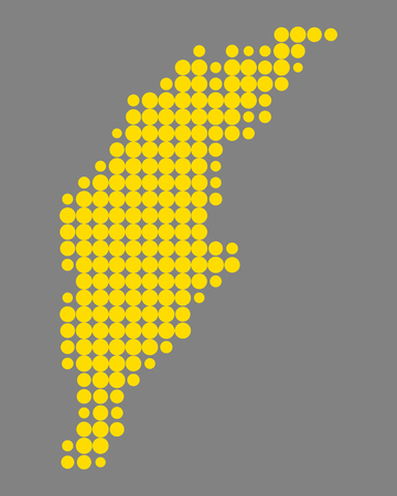 Map of Gotlandのイラスト素材