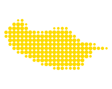 Map of Madeiraのイラスト素材