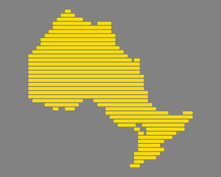 Map of Ontarioのイラスト素材