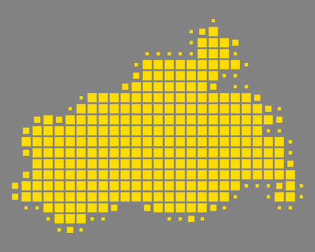 Map of Mecklenburg-Vorpommernのイラスト素材