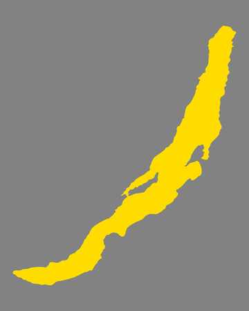 Map of Lake Baikalのイラスト素材