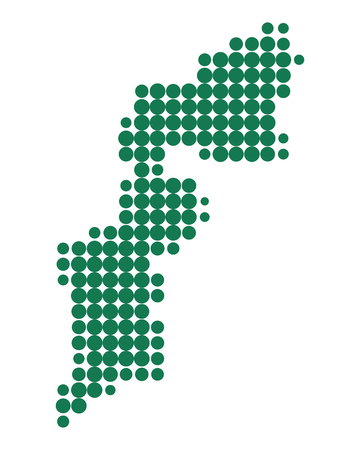 Map of Burgenlandのイラスト素材