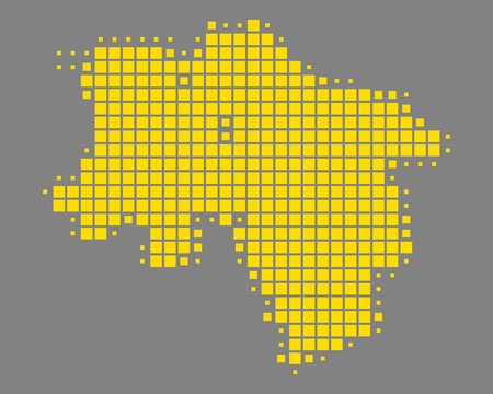 Map of Lower Saxonyのイラスト素材