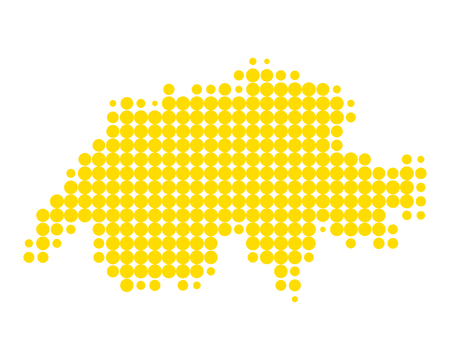 Map of Schweizのイラスト素材