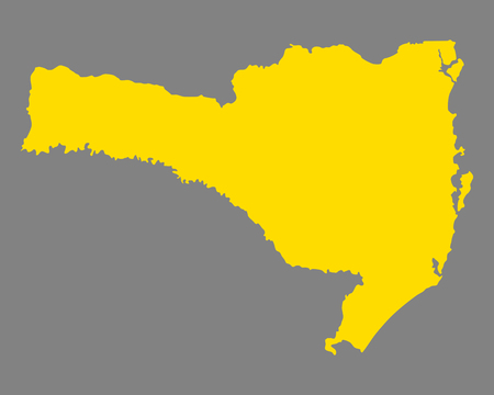 Map of Santa Catarinaのイラスト素材