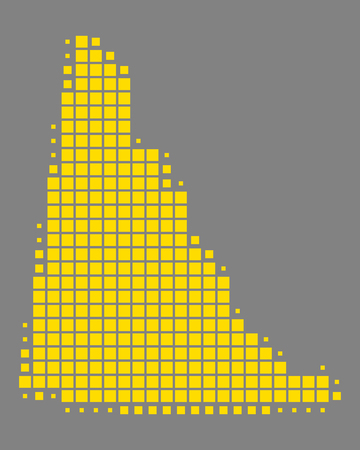 Map of Yukonのイラスト素材