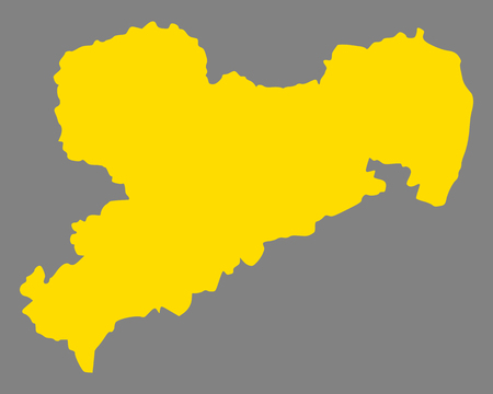 Map of Saxonyのイラスト素材